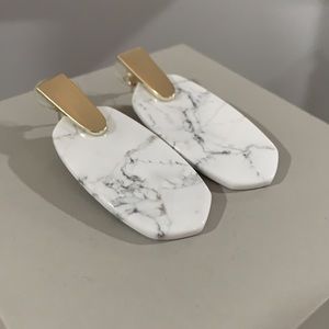Kendra Scott Earrings In White Howlite (Read Description)